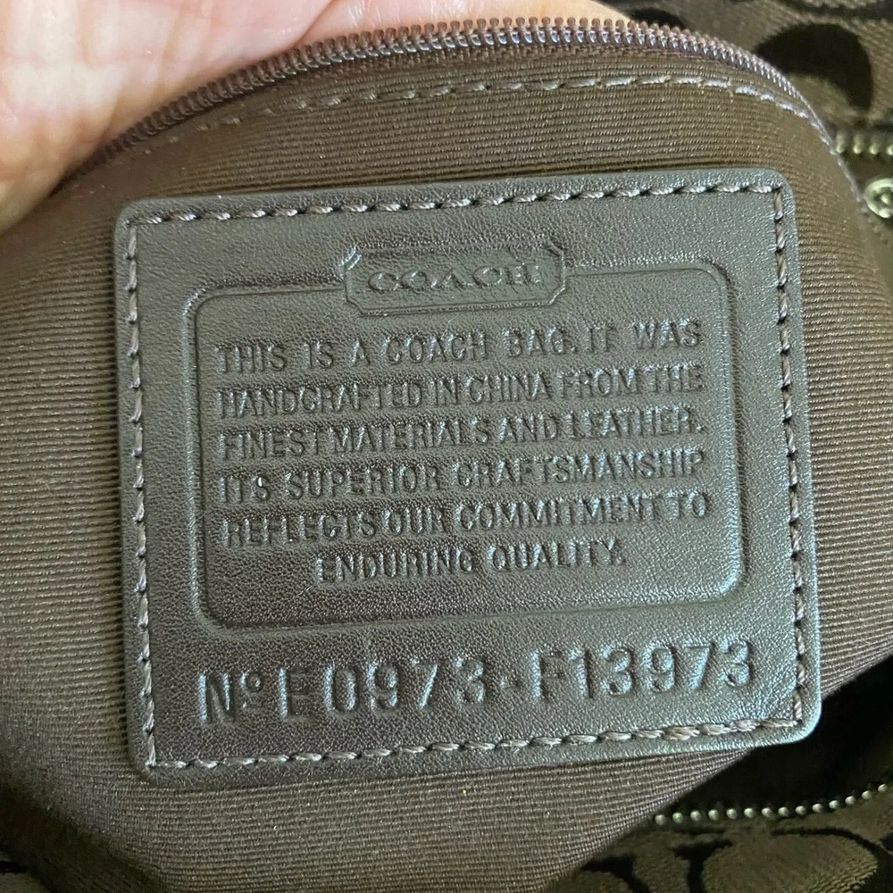 Coach signature satchel, brown - Picture 5 of 7